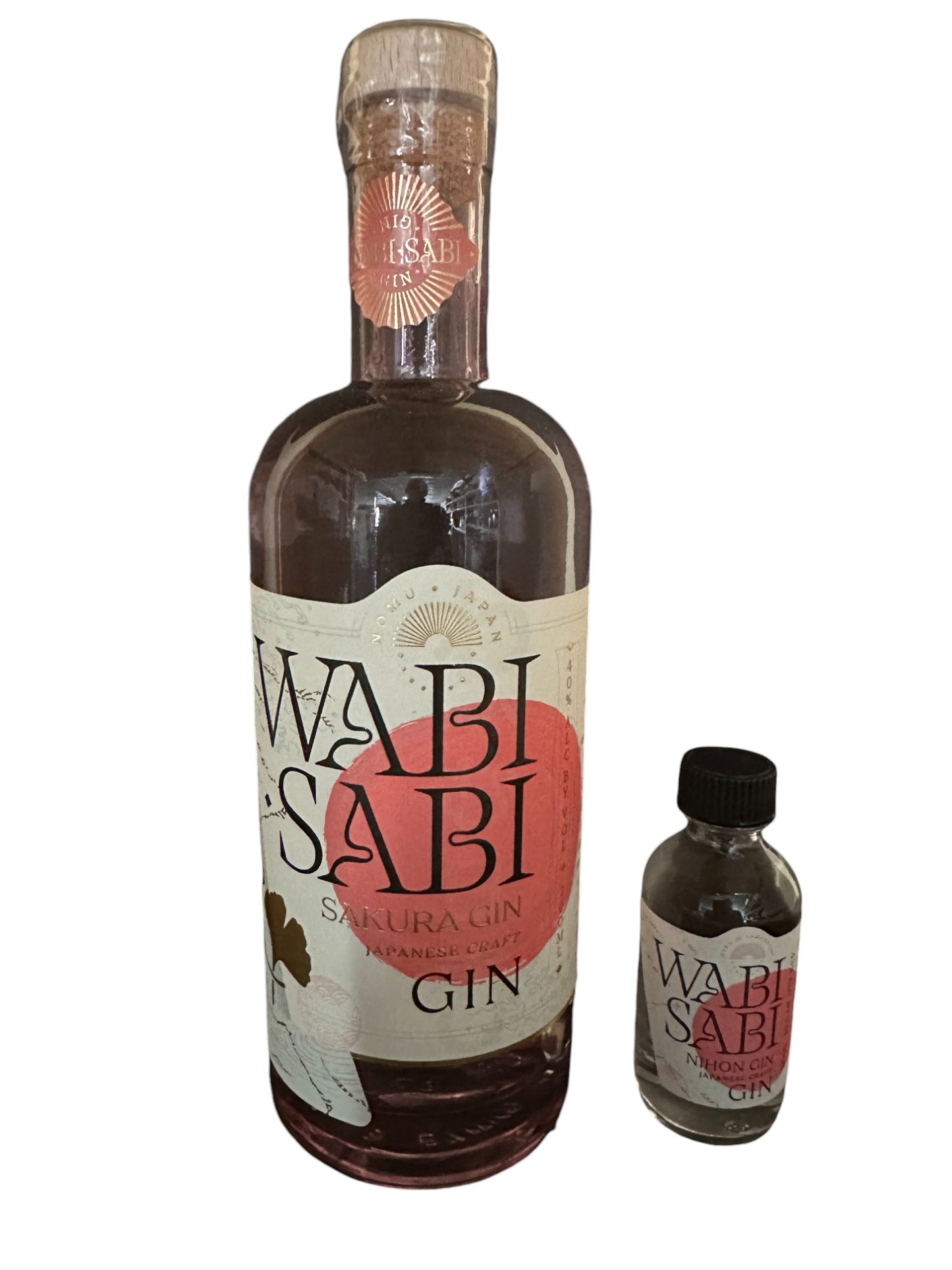 Wabi Sabi Sakura Gin (Japan) og 5cl Wabai Sabi Nihon gin