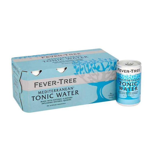 Fever-Tree - Mediterranean Tonic Water dåse 15cl (8 stk)-Ginbutler-