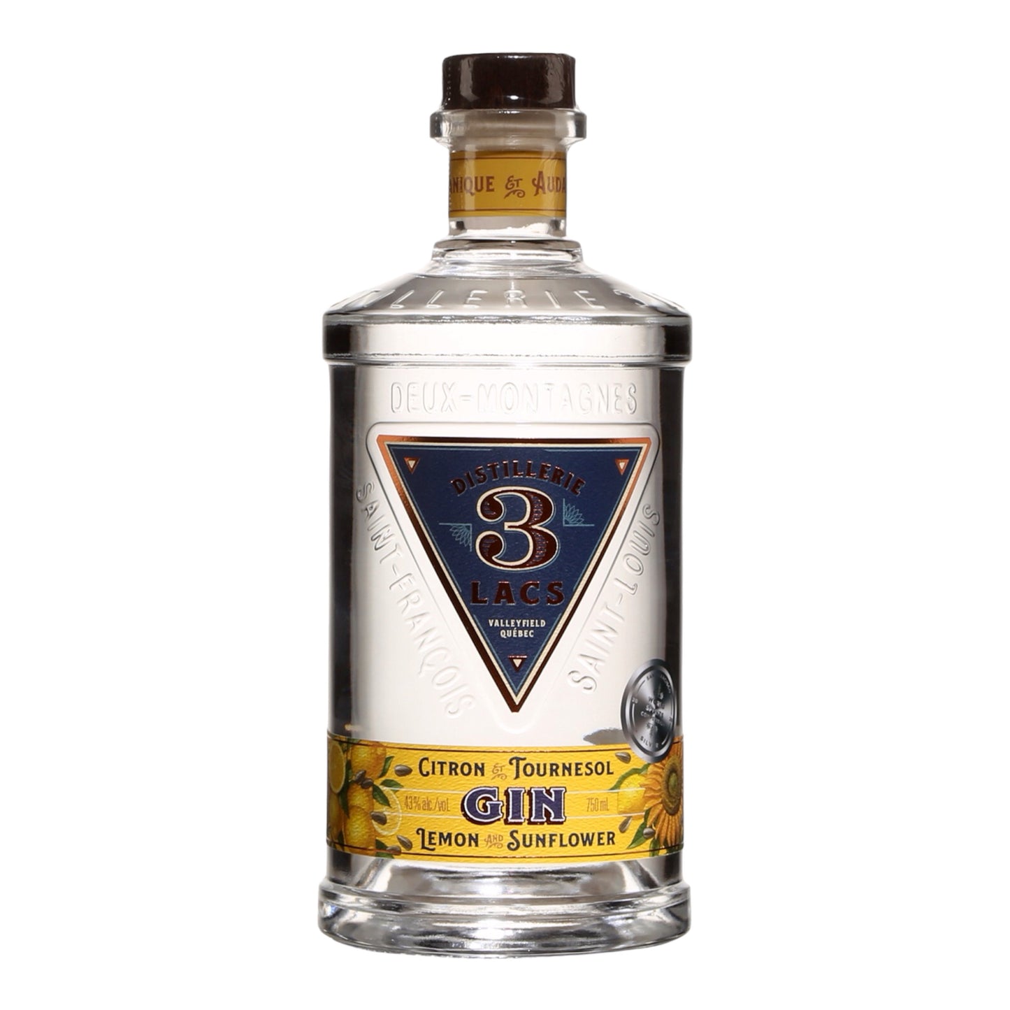 Distillerie 3 LACS Lemon Sunflower Gin (Canada)